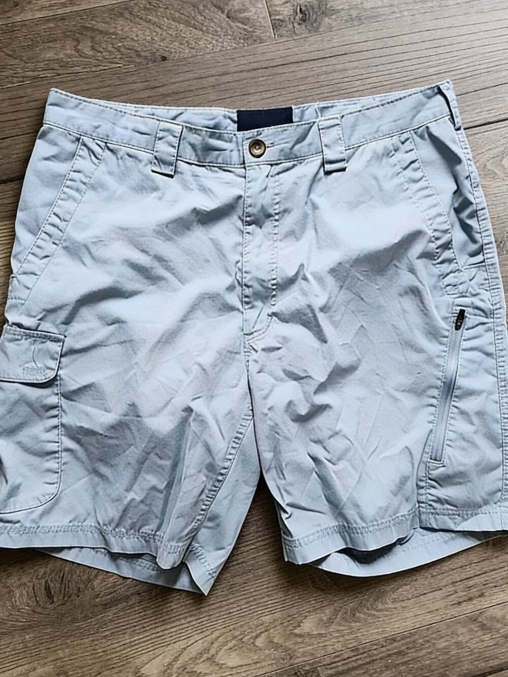 Weekender Trader Cargo Men's Shorts Light Blue Size 38 Hiking Camping